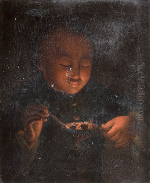 Jeune Fille A La Chandelle Et Jeune Homme Qui Souffle Sur Des Braises (pair) Oil Painting by Gabriel Gresly