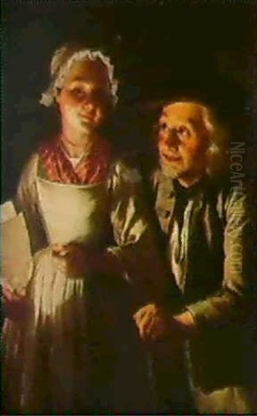 Le Couple Desaccorde Oil Painting by Gabriel Gresly