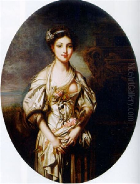 Dreiviertelportrait Eines Jungen Madchens Oil Painting by Jean Baptiste Greuze