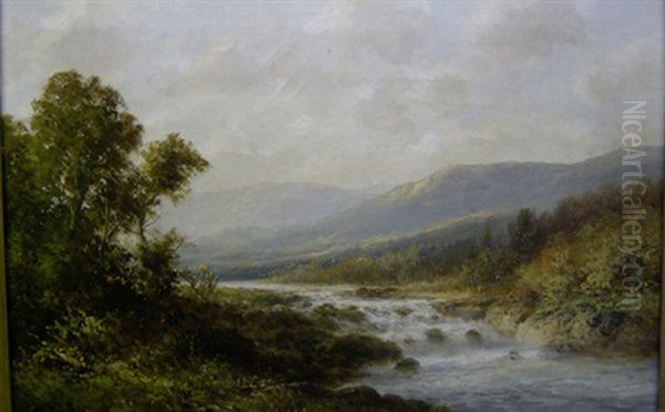On The Delaware Oil Painting by Thomas Bailey Griffin