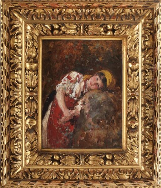 Day Dreaming Oil Painting by Nicolae Grigorescu