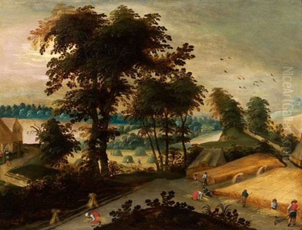 L'ete Et L'automne (collab. W/studio) (pair) Oil Painting by Abel Grimmer