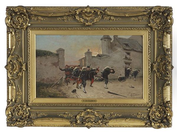 Charge De L'infantrie Oil Painting by Paul Louis Narcisse Grolleron