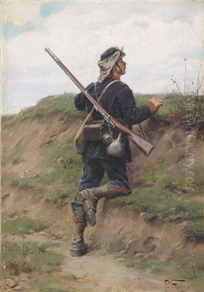 Wachposten Oil Painting by Paul Louis Narcisse Grolleron