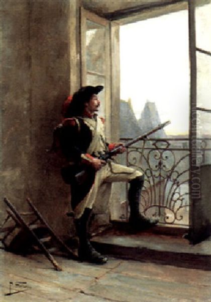 Keeping Watch Oil Painting by Paul Louis Narcisse Grolleron