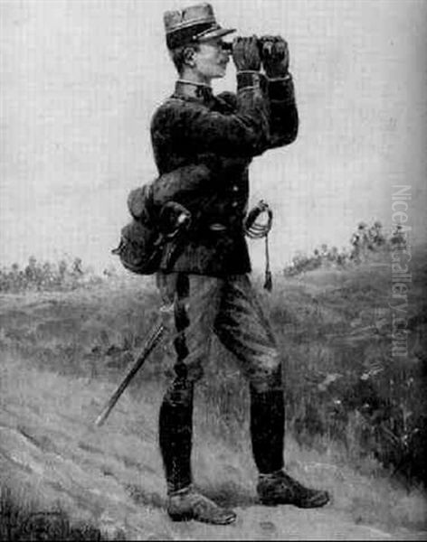 Reconnaissance Oil Painting by Paul Louis Narcisse Grolleron