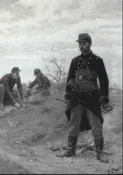 Au Bivouac Oil Painting by Paul Louis Narcisse Grolleron