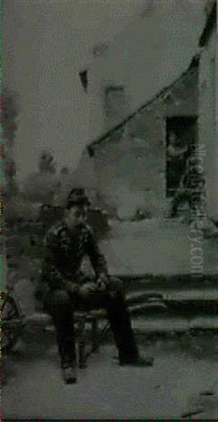 French Soldiers Oil Painting by Paul Louis Narcisse Grolleron