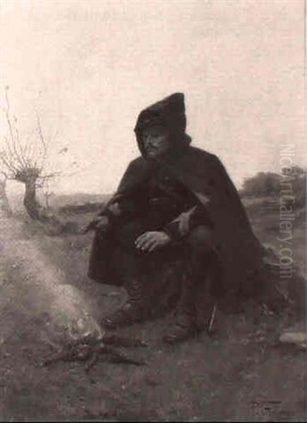 Thoughts Of Home Oil Painting by Paul Louis Narcisse Grolleron