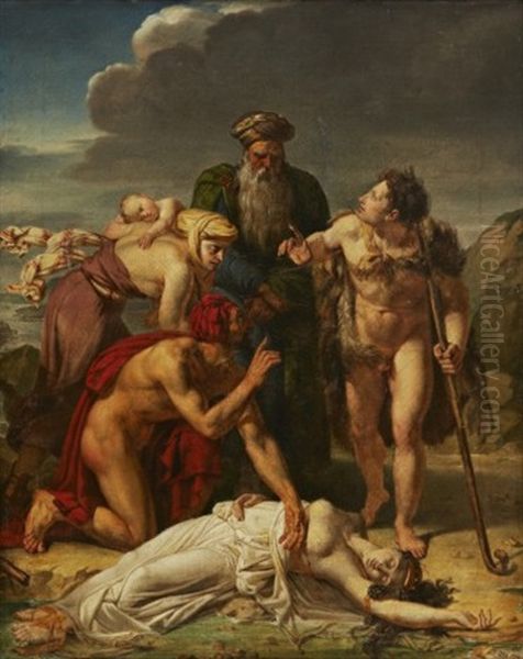 Zenobia Funnen Av Herdar Pa Stranden I Araxes Oil Painting by Baron Jean-Baptiste Gros