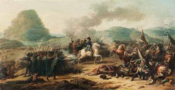La Bataille (d'aboukir?) Oil Painting by Baron Jean-Baptiste Gros
