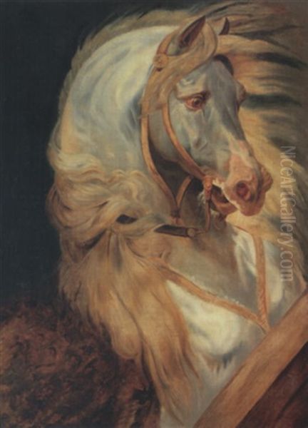 Tete De Cheval De Murat Oil Painting by Baron Jean-Baptiste Gros