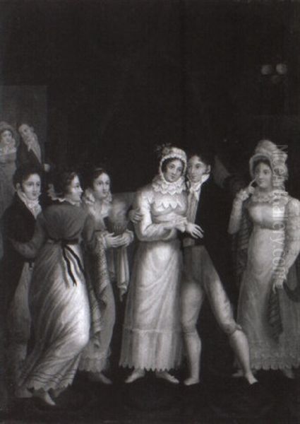 Hochzeit Oil Painting by Baron Jean-Baptiste Gros