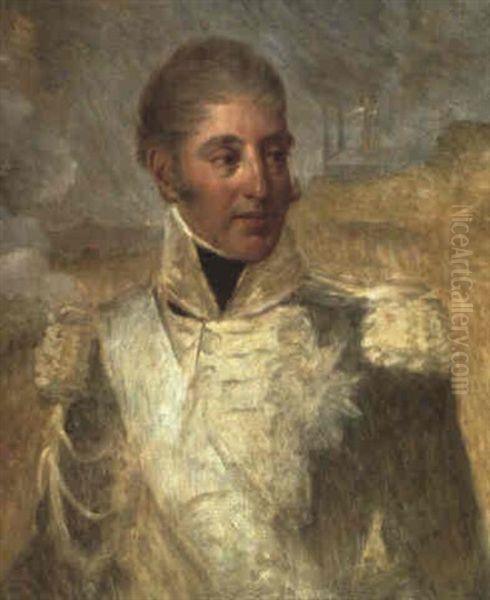 Portrait De Charles X Oil Painting by Baron Jean-Baptiste Gros