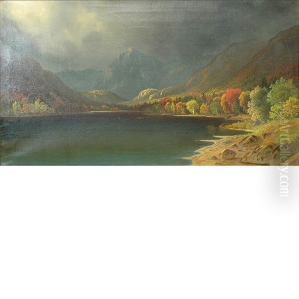 Untitled (lake Scene) Oil Painting by Daniel Charles Grose