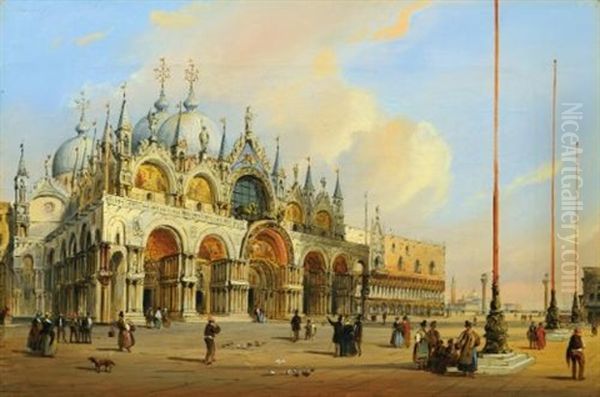 Saint Mark's Basilica, Venice Oil Painting by Carlo Grubacs