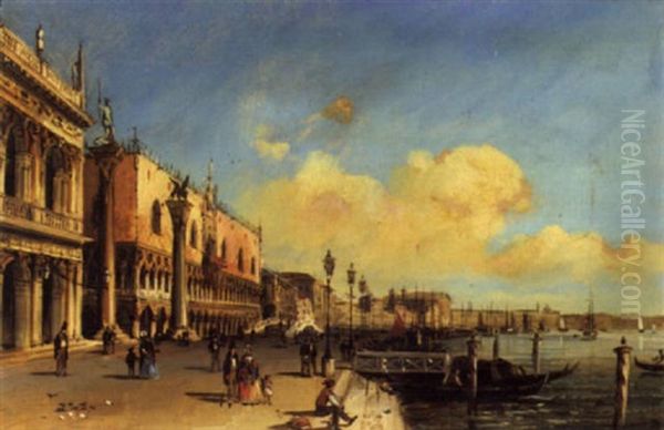 The Doges Palace, Venice Oil Painting by Carlo Grubacs