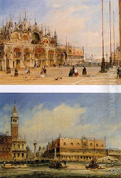 Piazza San Marco, Venice Oil Painting by Carlo Grubacs