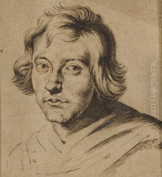 Portrait D'homme En Buste Oil Painting by David Bailly