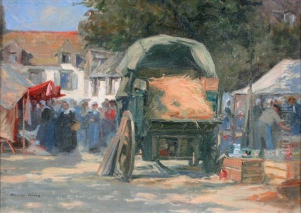 Scene De Marche En Bretagne Oil Painting by Maurice Grun