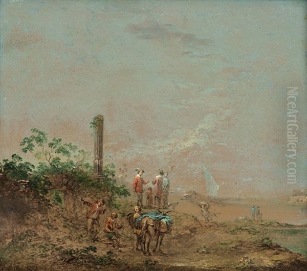 Zatoka Oil Painting by Norbert Joseph Carl Grund