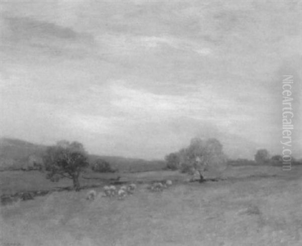 October Day Oil Painting by Charles Paul Gruppe