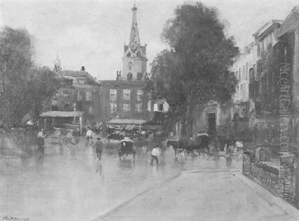 Buitenhof, The Hague Oil Painting by Charles Paul Gruppe