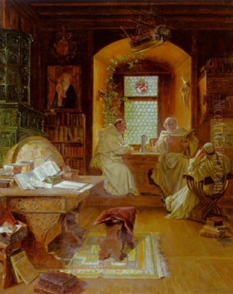 Klosterfriede Oil Painting by Eduard von Gruetzner