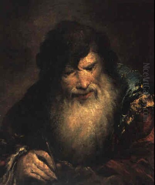 Kopf Eines Philosophen Oil Painting by Giovanni Antonio Guardi