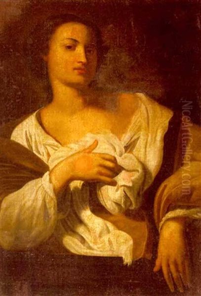St. Agatha Oil Painting by Francesco Guarino