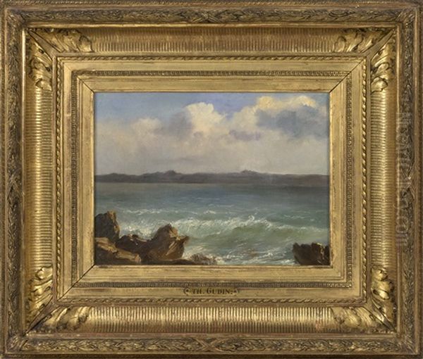 On The Coast Oil Painting by Theodore Gudin