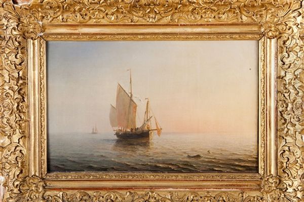 Marine Oil Painting by Theodore Gudin