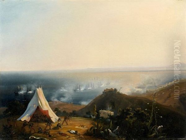 La Conquete D'alger Oil Painting by Theodore Gudin