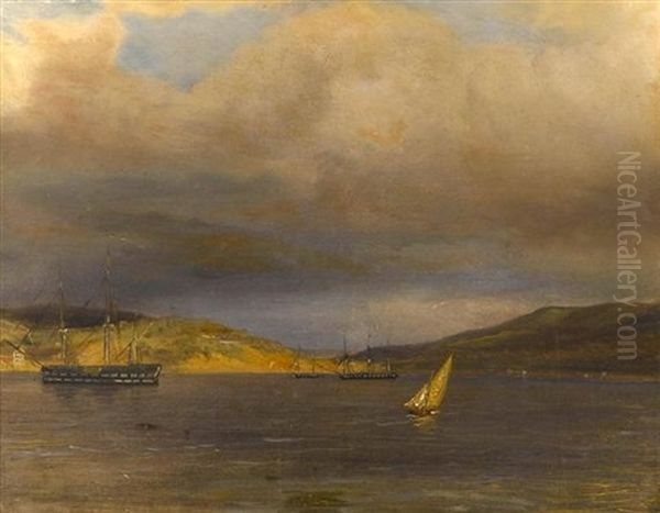 Meereslandschaft Oil Painting by Theodore Gudin