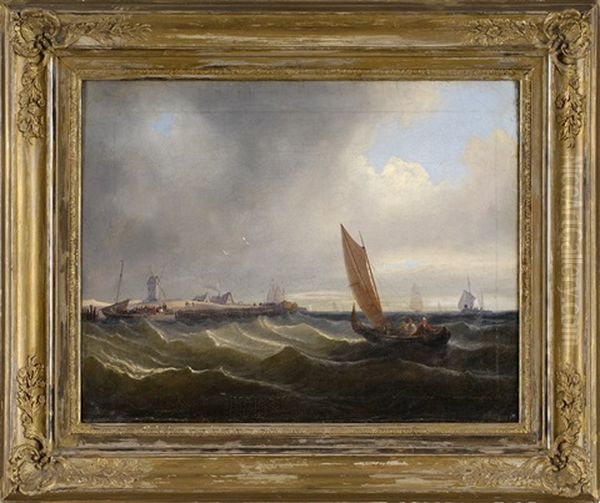 Heimkehr Der Fischerboote Oil Painting by Theodore Gudin