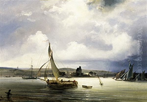 Marine Oil Painting by Theodore Gudin