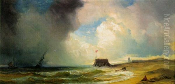 Sade Lahestyy Oil Painting by Theodore Gudin