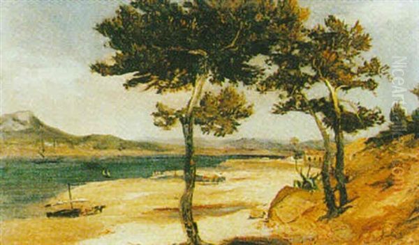 Paysage Oil Painting by Theodore Gudin