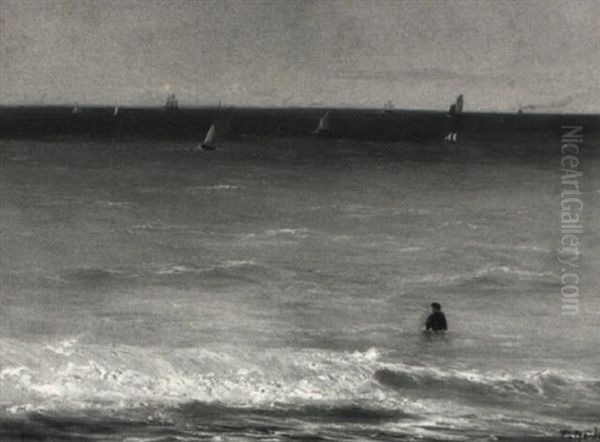 Marine Oil Painting by Theodore Gudin