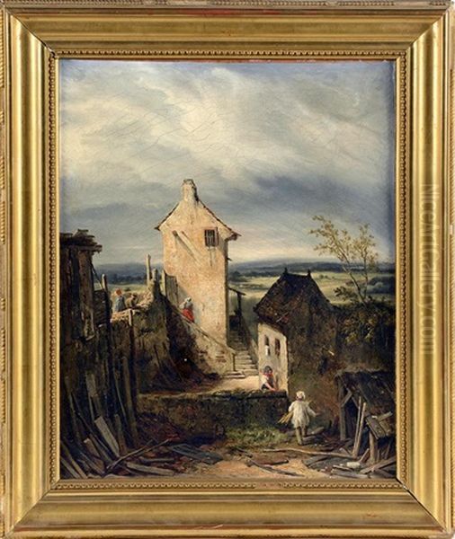 Hameau Anime Oil Painting by Oscar Gue