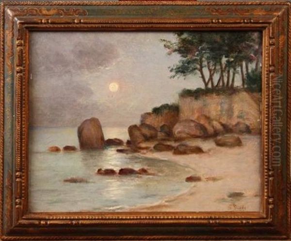 Bord De Mer Oil Painting by Gaston Edouard Guedy