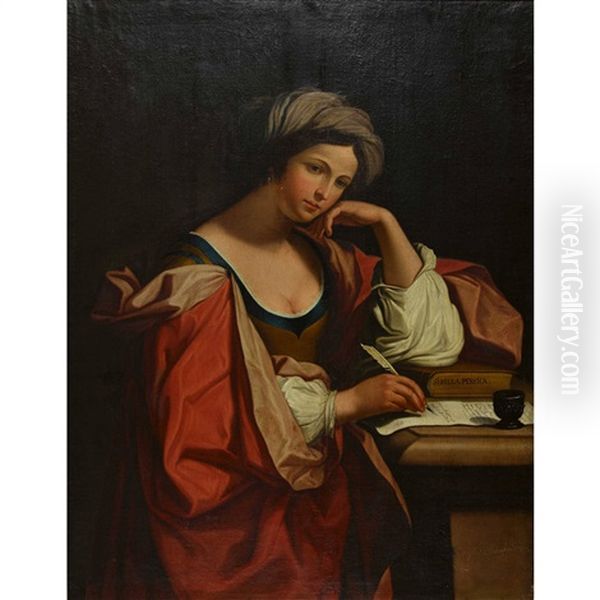 Sibilla Persica Oil Painting by Giovanni Francesco Barbieri
