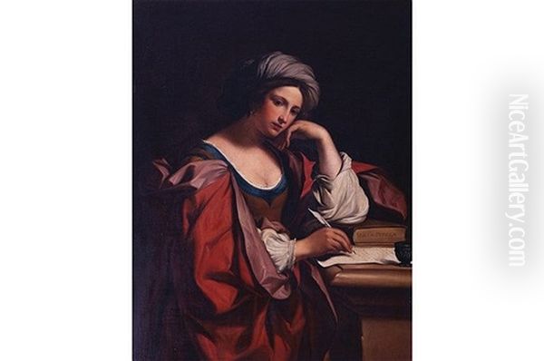The Parsian Sybil Oil Painting by Giovanni Francesco Barbieri