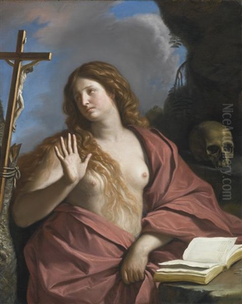 The Penitent Magdalene Oil Painting by Giovanni Francesco Barbieri