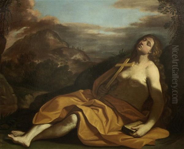 The Penitent Magdalen Oil Painting by Giovanni Francesco Barbieri