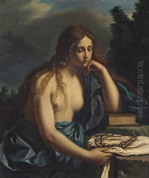 The Penitent Magdalene Oil Painting by Giovanni Francesco Barbieri