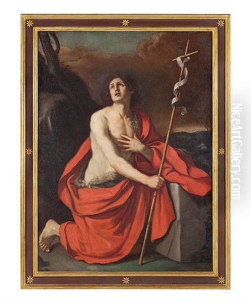 San Giovanni Battista Oil Painting by Giovanni Francesco Barbieri