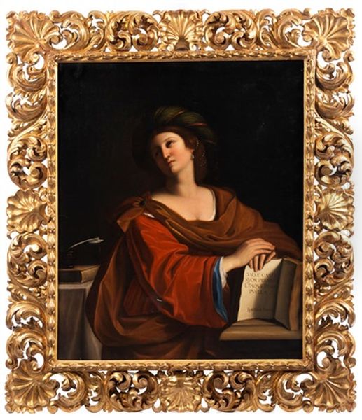 Sybilla Samia Oil Painting by Giovanni Francesco Barbieri