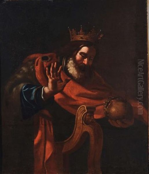 Re Davide Oil Painting by Giovanni Francesco Barbieri