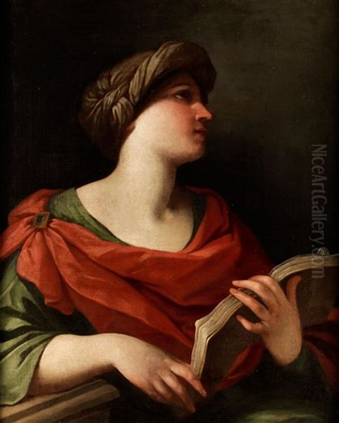 Die Sibylle Von Cumae Oil Painting by Giovanni Francesco Barbieri